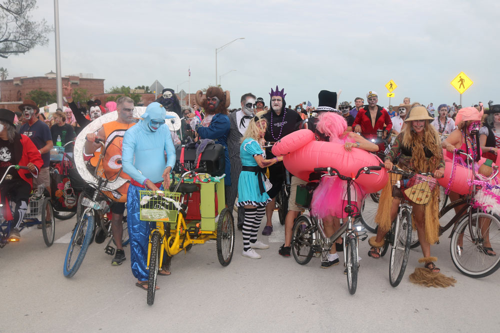 Zombie Bike Ride 2017 photo - Duval Street, Key West